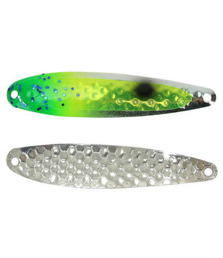 DREAMWEAVER LURE COMPANY DREAMWEAVER SUPER SLIM SPOON  UV SONGIN'S GREEN SKIRT (DW1446)