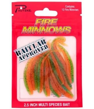 PAUTZKE BAIT CO., INC. PAUTZKE FIRE MINNOWS-2.5"-10PK-FIRETIGER