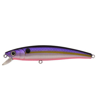 Challenger Lures CHALLENGER JR MINNOW 3 1/2 5/16 OZ PUR CHT STRIPE PK BELLY  (JL120-T25F-1)