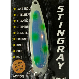 Gibbs-Delta Tackle MICHIGAN STINGER - STINGRAY - GREEN DOT GLOW UV (NS322TUV)