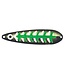 Moonshine Lures MOONSHINE LURES HALF MOON MAGNUM SILVER GREEN GEEZER (HM-GG-S)