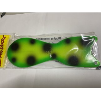 DREAMWEAVER LURE COMPANY DREAMWEAVER SPIN DOCTOR FLASHER 8" CHROME FROG (SD70910-8)