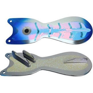DREAMWEAVER LURE COMPANY DREAMWEAVER SPIN DOCTOR FLASHER 8" BLUE/CHROME UV (SD70952-8)