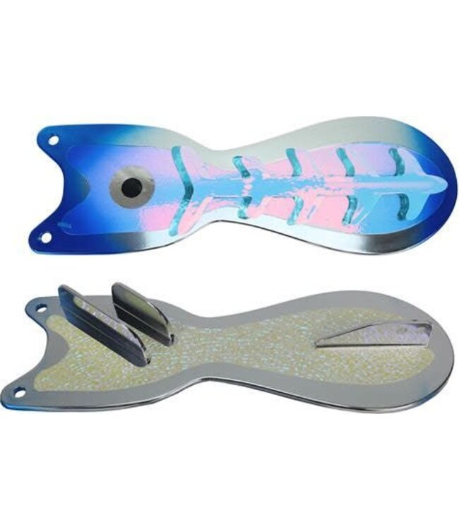 DREAMWEAVER LURE COMPANY DREAMWEAVER SPIN DOCTOR FLASHER 8" BLUE/CHROME UV