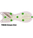DREAMWEAVER LURE COMPANY DREAMWEAVER  SPIN DOCTOR FLASHER 8" WHITE/WHITE CRUSH GREEN SPOT (SD70036-8)
