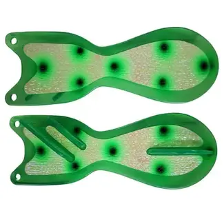 DREAMWEAVER LURE COMPANY DREAMWEAVER SPIN DOCTOR FLASHER 8" MARV'S FATTY GREEN (SD70354-8)