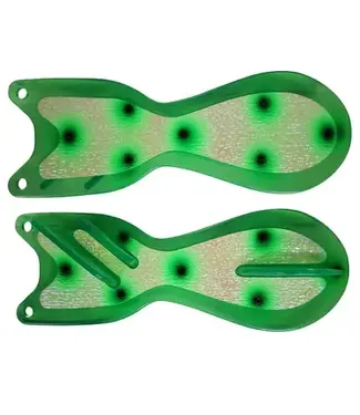 DREAMWEAVER LURE COMPANY DREAMWEAVER SPIN DOCTOR FLASHER 8" MARV'S FATTY GREEN (SD70354-8)