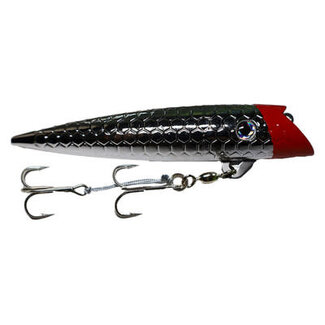 DREAMWEAVER LURE COMPANY CAPTAINS CHOICE PLUG - CHROME RED HEAD (CCP94006)