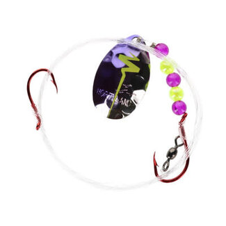 NORTHLAND FISHING TACKLE NORTHLAND GRAVEL GRINDER HARNESS-1/CD-60"w/-#4 Colo.-#2/#4 HKS-PURPLE RACECAR