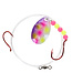 NORTHLAND FISHING TACKLE NORTHLAND GRAVEL GRINDER HARNESS-1/CD-60""w/-#4 Colo.-#2/#4 Hks-SUPERGLO PURPLE WONDER