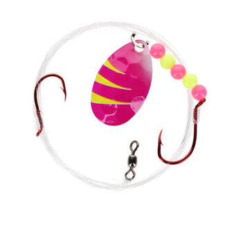 NORTHLAND FISHING TACKLE NORTHLAND GRAVEL GRINDER HARNESS-1/CD-60"w/-#4 Colo.-#2/#4 HKS-PINK LEMONADE