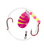 NORTHLAND FISHING TACKLE NORTHLAND GRAVEL GRINDER HARNESS-1/CD-60"w/-#4 Colo.-#2/#4 HKS-PINK LEMONADE