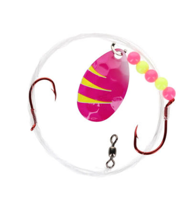 NORTHLAND FISHING TACKLE NORTHLAND GRAVEL GRINDER HARNESS-1/CD-60"w/-#4 Colo.-#2/#4 HKS-PINK LEMONADE