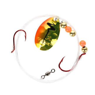 NORTHLAND FISHING TACKLE NORTHLAND GRAVEL GRINDER HARNESS-1/CD-60"w/-#4 Colo.-#2/#4 HKS-ORANGE RACECAR