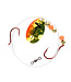 NORTHLAND FISHING TACKLE NORTHLAND GRAVEL GRINDER HARNESS-1/CD-60"w/-#4 Colo.-#2/#4 HKS-ORANGE RACECAR