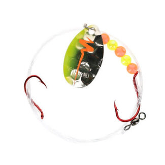 NORTHLAND FISHING TACKLE NORTHLAND GRAVEL GRINDER HARNESS-1/CD-60"w/-#4 Colo.-#2/#4 HKS-CHARTREUSE RACECAR