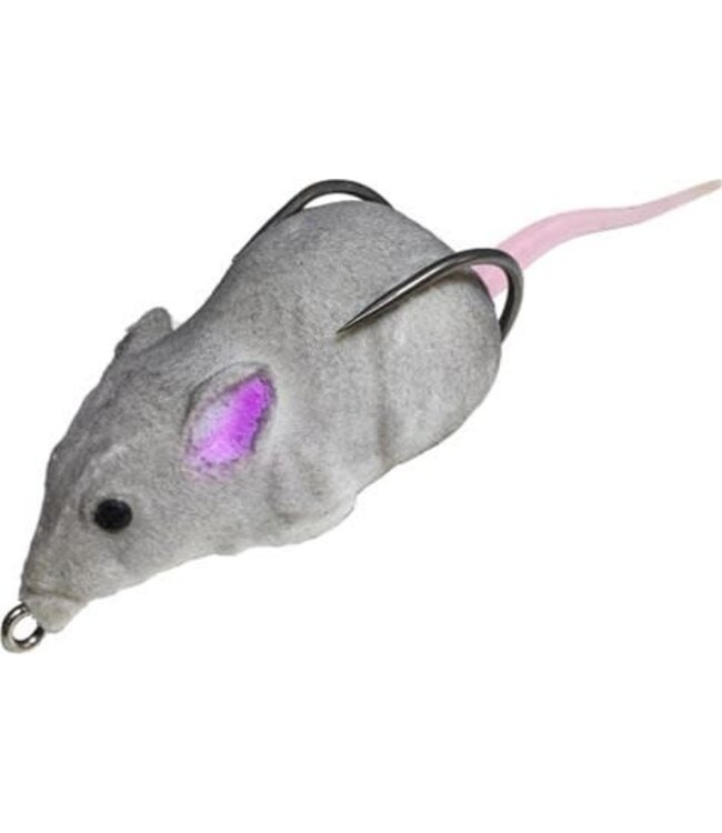 Lunkerhunt LUNKERHUNT FURENZY MOUSE - GREY - 2" - 3/8 OZ