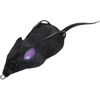 Lunkerhunt LUNKERHUNT FURENZY MOUSE - BLACK - 2" - 3/8 OZ