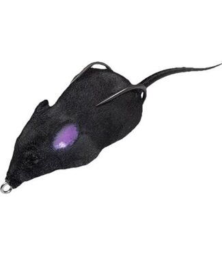 Lunkerhunt LUNKERHUNT FURENZY MOUSE - BLACK - 2" - 3/8 OZ