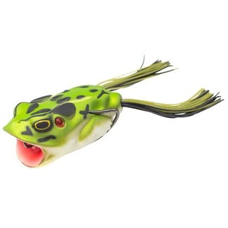 Lunkerhunt LUNKERHUNT COMPACT POPPING FROG 2" - 1/2OZ GREEN TEA