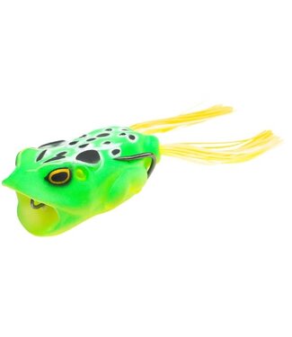 Lunkerhunt LUNKERHUNT COMPACT POPPING FROG 2" - 1/2OZ LEOPARD