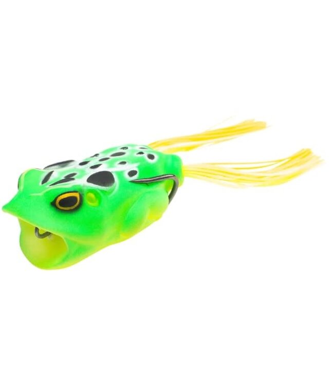 Lunkerhunt LUNKERHUNT COMPACT POPPING FROG 2" - 1/2OZ LEOPARD