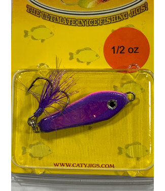 Caty Jigs CATY JIGS - STOP DROP - 1/2 OZ PURPLE / PINK W/TREBLE (99-36-12)