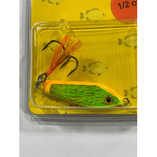 Caty Jigs CATY JIGS - STOP DROP - 1/2 OZ YELLOW / ORANGE W/TREBLE (99-15-12)