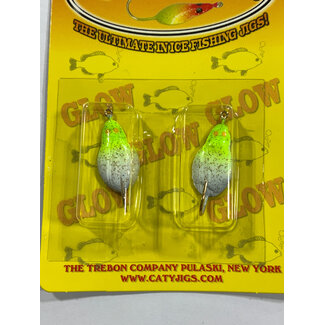 Caty Jigs CATY JIGS - RODENT NITRO - GLOW WHITE / CHARTREUSE GREEN 2PK (84-01-6)