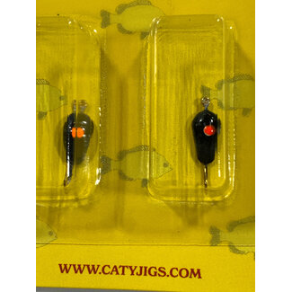 Caty Jigs CATY JIGS - TEAR DROP - BLACK W/GLITTER (35-11-6)