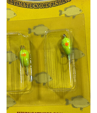 Caty Jigs CATY JIGS - TEAR DROP - YELLOW CHARTREUSE 2PK (35-07-6)