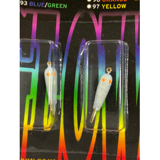 Caty Jigs CATY JIGS - SLIM - GLOW  WHITE /ORANGE EYE W/GLITTER (50-08-6)