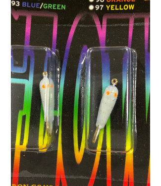 Caty Jigs CATY JIGS - SLIM - GLOW  WHITE /ORANGE EYE W/GLITTER (50-08-6)