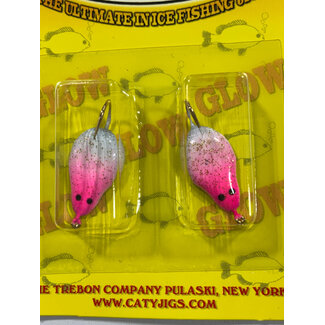 Caty Jigs CATY JIG - RODENT NITRO - GLOW WHITE / PINK 2PK (84-10-6)