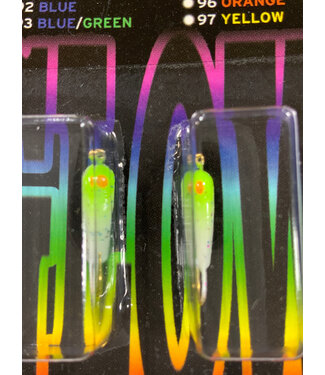 Caty Jigs CATY JIGS - SLIM - GLOW WHITE / GREEN W/GLITTER (50-01-6)
