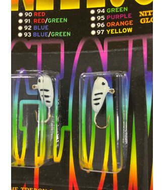 Caty Jigs CATY JIGS -RUG RAT -  SIZE 10 2PK WHITE GLOW (23-03-6)