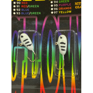 Caty Jigs CATY JIGS - FOOTBALL - SIZE 8 2PK WHITE GLOW (22-03-6)