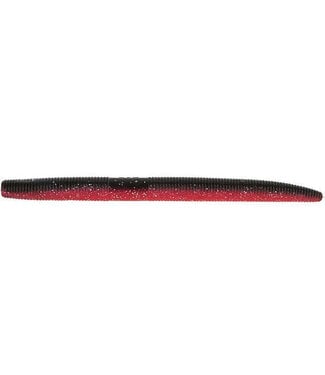 GARY YAMAMOTO CUSTOM BAITS GARY YAMAMOTO 5" SENKO BLACK/RED W/SILVER (9-10-922)