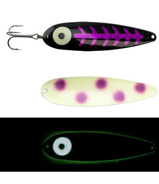 Moonshine Lures MOONSHINE LURES MAGNUM DOTTED RASPBERRY CARBON (MS-DRC-M)