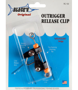BLACK MARINE PRODUCTS BLACKS OUTRIGGER RELEASECLIP (RC100)