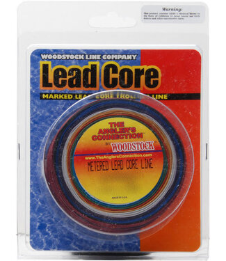 WOODSTOCK LINE CO. WOODSTOCK 27# LEAD CORE LINE 100YD 10 COLOR (LC-0100-027)