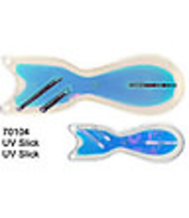 DREAMWEAVER LURE COMPANY DREAMWEAVER SPIN DOCTOR FLASHER 10"  UV BLADE-UV SLICK/UV SLICK (SD70104L-10)