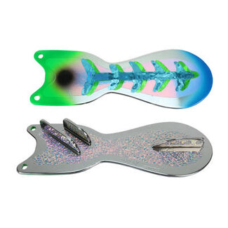 DREAMWEAVER LURE COMPANY DREAMWEAVER SPIN DOCTOR FLASHER 10" CHROME UV A-BOMB (SD70961L-10)