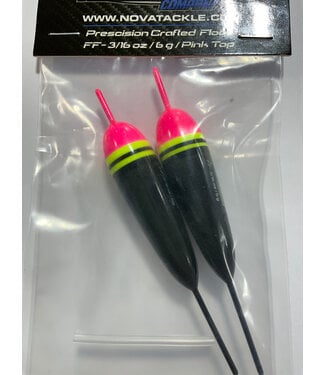 NOVA TACKLE COMPANY NOVA TACKLE FIXED FLOAT 3/16 oz / 6G w/TUBING PINK TOP