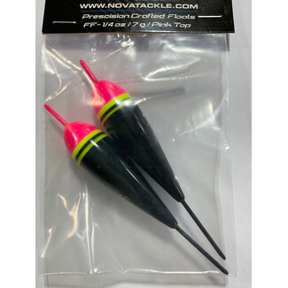 NOVA TACKLE COMPANY NOVA TACKLE FIXED FLOAT 1/4 oz / 7 g w/TUBING PINK TOP