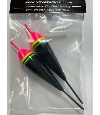 NOVA TACKLE COMPANY NOVA TACKLE FIXED FLOAT 1/4 oz / 7 g w/TUBING PINK TOP