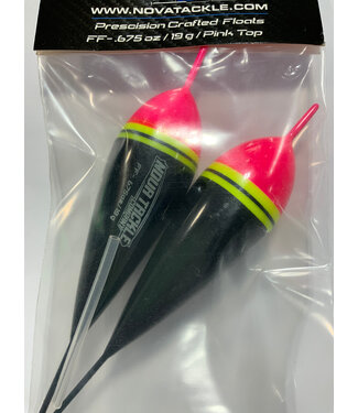 NOVA TACKLE COMPANY NOVA TACKLE FIXED FLOAT .675 oz / 19 g w/TUBING PINK TOP