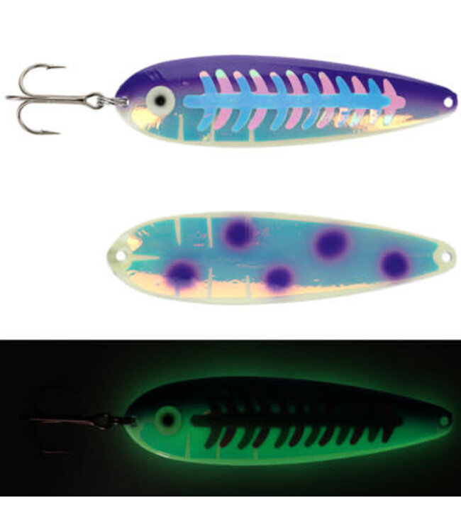 Moonshine Lures MOONSHINE LURES MAGNUM DOTTED UV PURPLE ALEWIFE (MG-UVP-MS)
