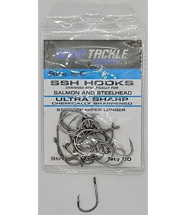 NOVA TACKLE COMPANY NOVA TACKLE SSH STRAIGHT SHANK SIZE 2/0 20/PK