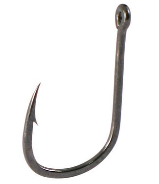 Addya Outdoors Inc. Addya Steel-Bug Hooks, Straight Ring Black Chrome 25pk 12